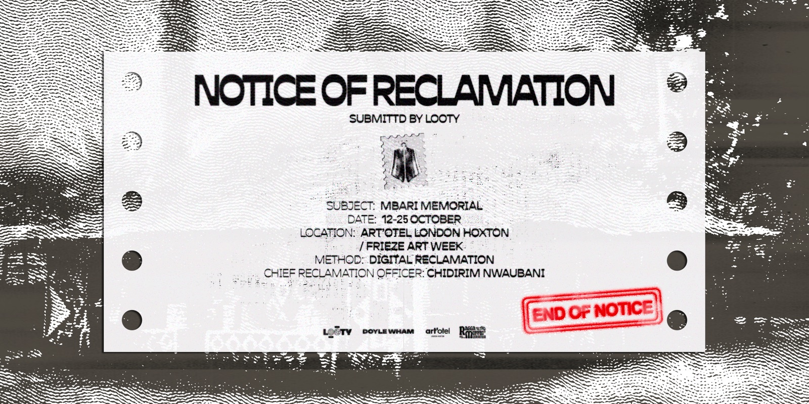 Visit — Notice of Reclamation at art’otel London Hoxton