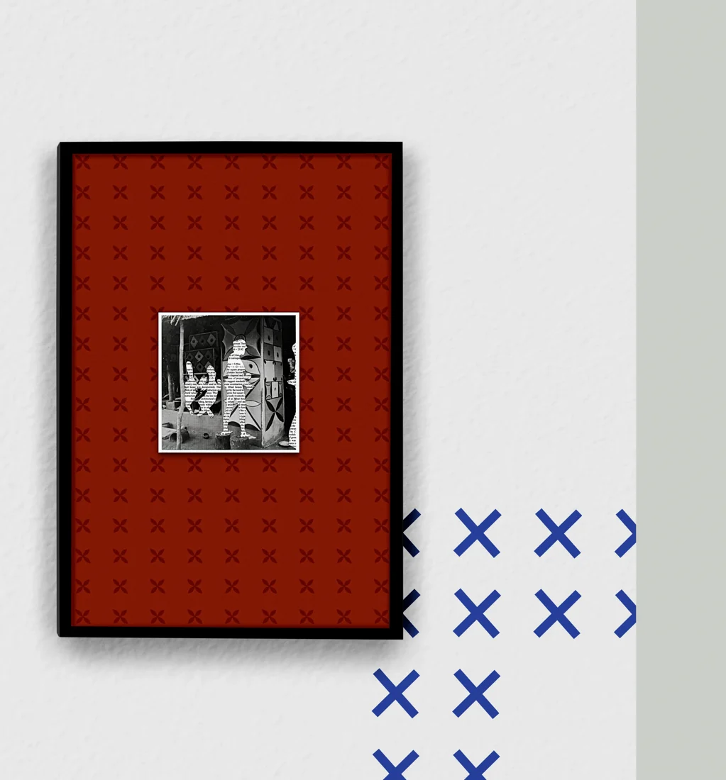 Unknowable — the framed work on the booth wall